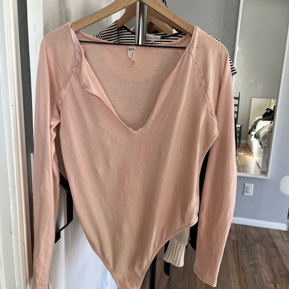 Free people long sleeve body suit